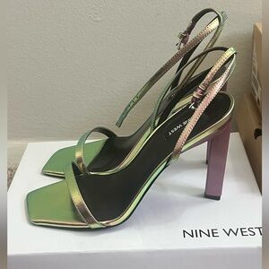 Nine West Multicolor Strappy Heels